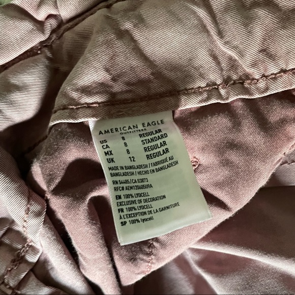 American Eagle Outfitters pink paper bag, high waist, wide leg pants - Picture 9 of 13